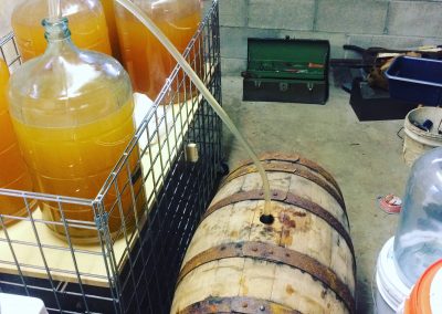 Racking into barrel