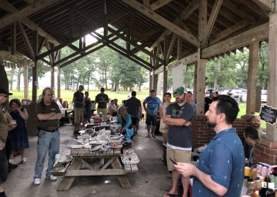 Dave calling out the raffle winners